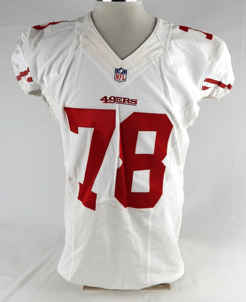 2016 San Francisco 49ers Smith #78 Game Issued White Jersey 46 167