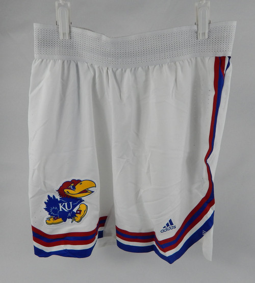 2022-23 Kansas Jayhawks Game Issued White Shorts Basketball L+2 588