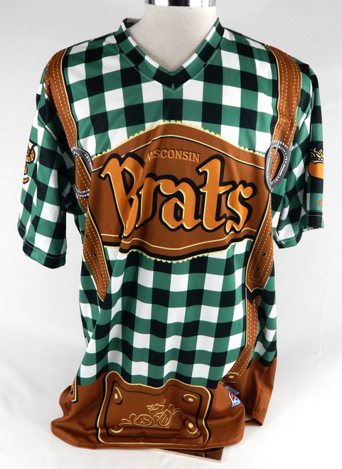 2024-25 Wisconsin Timber Rattlers #32 Game Used Green Jersey Octoberfest XL 984