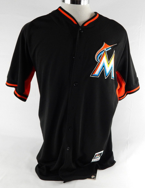Miami Marlins Derek Dietrich #32 Game Used Black Jersey ST BP 46 519