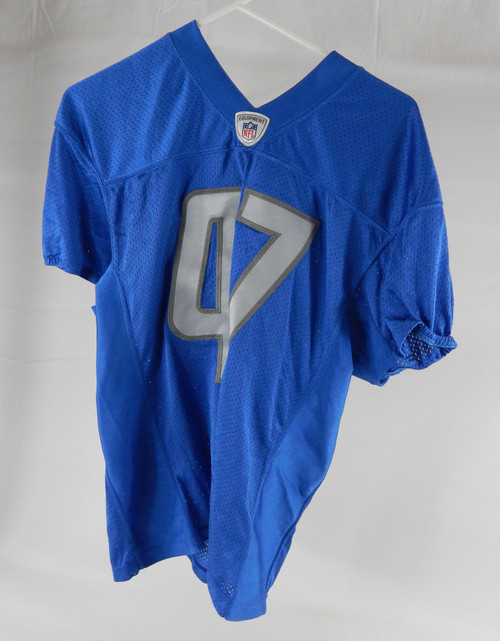 2019 Detroit Lions Tracy Walker #47 Game Issued Blue Practice Jersey 46 219