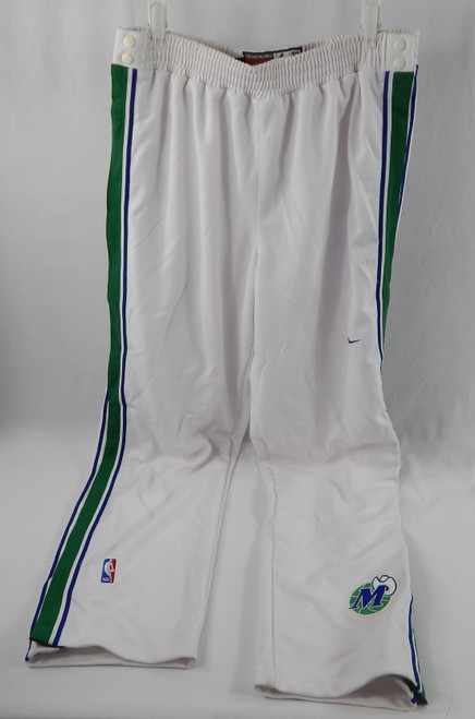 1999-00 Dallas Mavericks #1 Game Used White Warm Up Pants 2XL+4 260