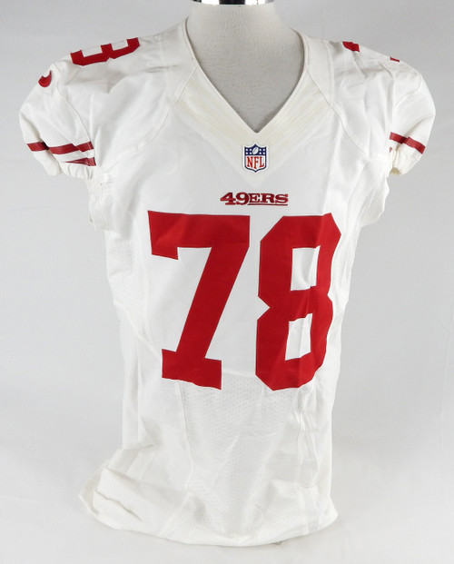 2012 San Francisco 49ers #78 Game Issued White Jersey 46 090