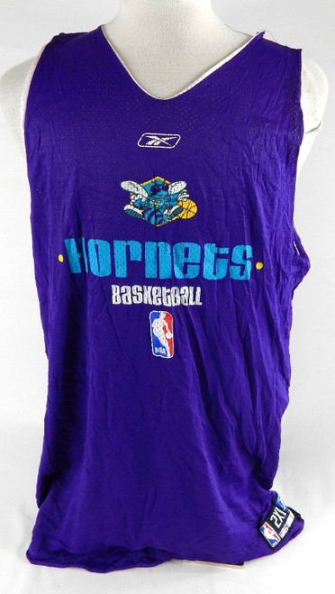 2002-06 New Orleans Hornets #24 Game Used Purple Practice Jersey 2XL 017