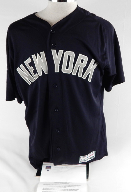 2017 New York Yankees Yefrey Ramirez #95 Game Used Navy Jersey ST Patch 46 284