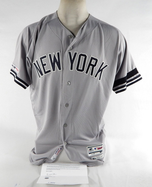 2019 New York Yankees Clint Frazier #77 Game Used Grey Jersey 150 P  44 DP69996