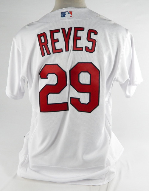 2022 St. Louis Cardinals Alex Reyes #29 Game Issued White Jersey Cardenales 46 7
