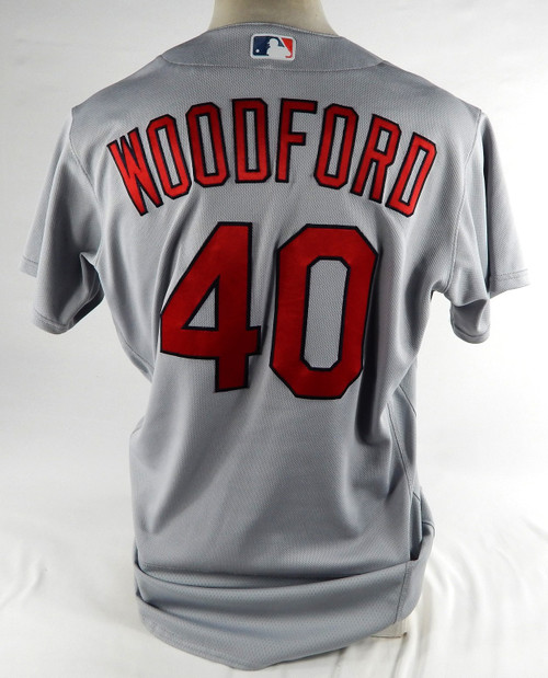 2022 St. Louis Cardinals Jake Woodford #40 Game Used Grey Jersey 46 DP72689