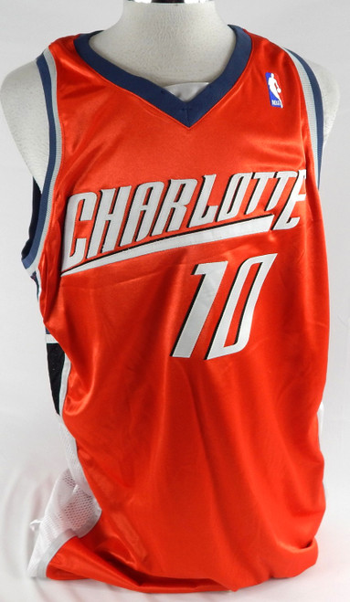 2007-08 Charlotte Bobcats Vladimir Radmanovic #10 Game Issued Orange Jersey 52 0