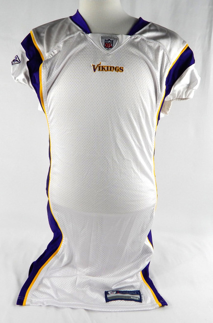 2010 Minnesota Vikings Blank Game Issued White Jersey 44 DP86468