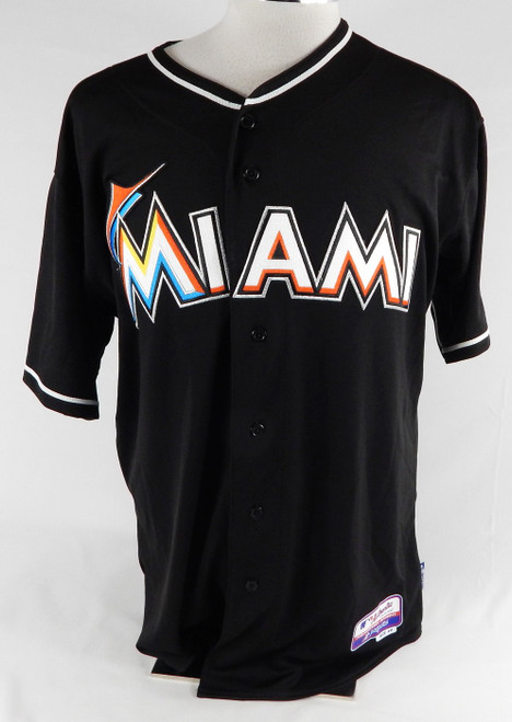 2013 Miami Marlins Michael Wuertz #48 Game Issued Black Jersey 48 143