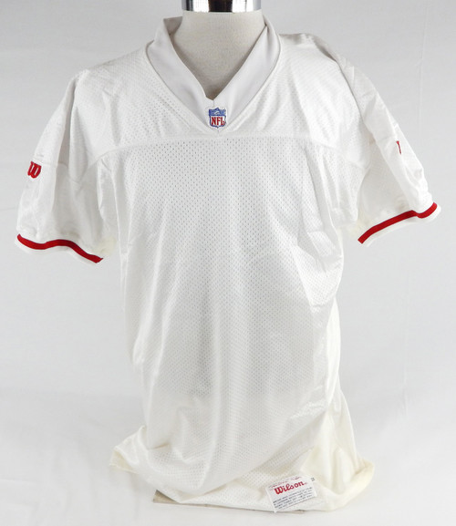1990s San Francisco 49ers Blank Game Issued White Jersey 52 388