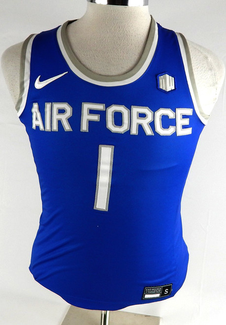 2022-23 Air Force Falcons #1 Game Issued Pos Used Blue Jersey Basketball S 459