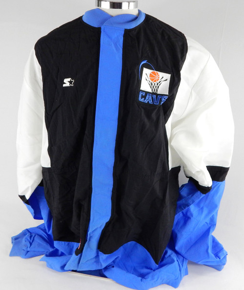 1997-99 Cleveland Cavaliers Game Issued Black Warm Up Jacket 48 801