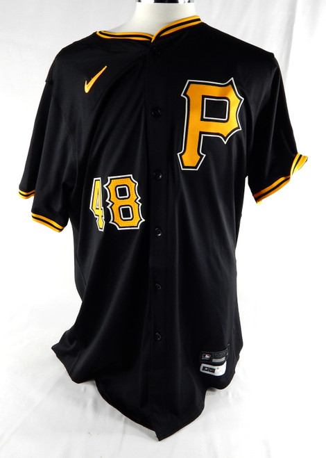 2024 Pittsburgh Pirates Luis Ortiz #48 Game Issued Black Jersey 48 DP87496