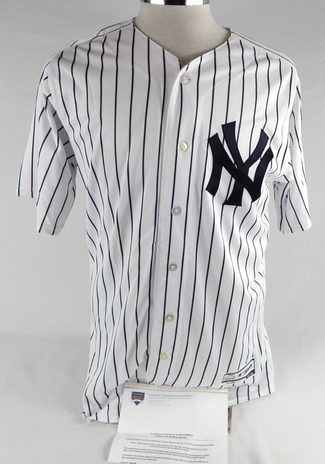 2017 New York Yankees Tyler Clippard #29 Game Used White Jersey ST Opening Day 8