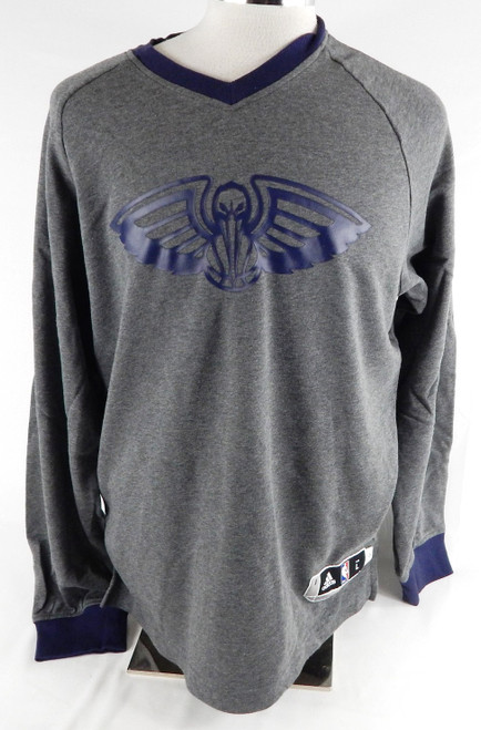 2015-16 New Orleans Pelicans Tyreke Ecans #1 Game Issued Pos Used Grey Shirt 6