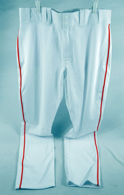 2016 Miami Marlins Andrew Cashner #48 Game Used White Baseball Pants 36 748