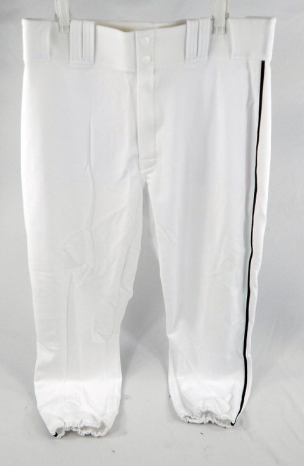 2015 Miami Marlins Brad Hand #52 Game Used White Baseball Pants 36 799