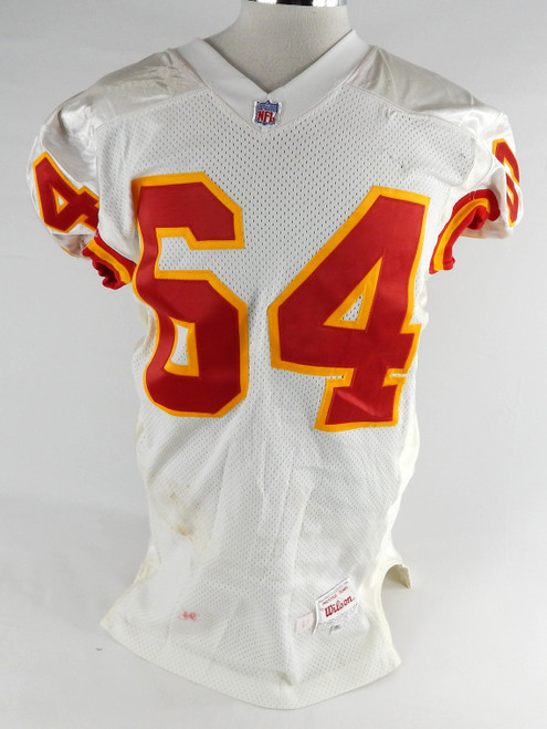 1994 Kansas City Chiefs Tagoai #64 Game Issued White Jersey 46 933