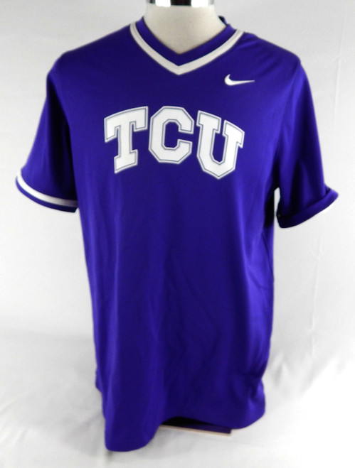 2023 Texas Christian TCU Frogs #31 Game Used Purple Practice Jersey Baseball L 9