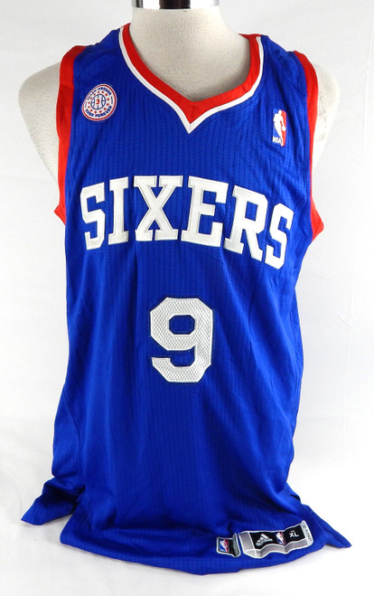 2011-12 Philadelphia 76ers James Anderson #9 Game Issued Blue Jersey Iverson P 0