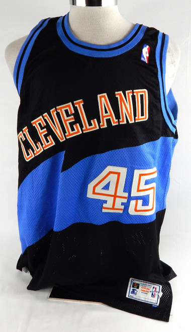 1997-98 Cleveland Cavaliers Cedric Henderson #45 Game Issued Black Jersey 831