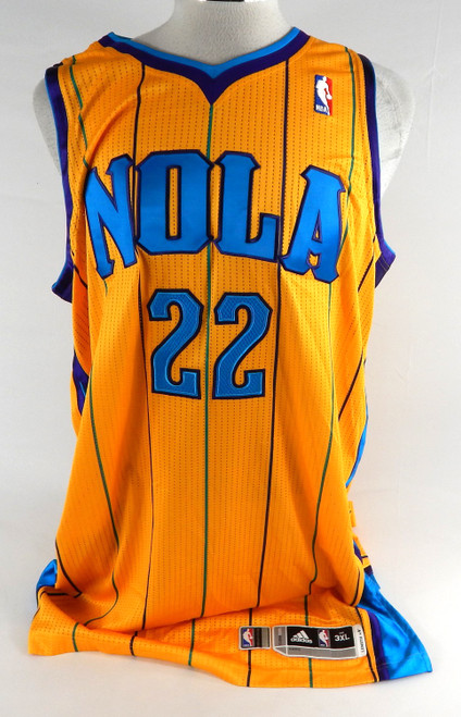 2010-11 New Orleans Hornets DaJuan Summers #22 Game Issued Yellow Jersey 3XL 954