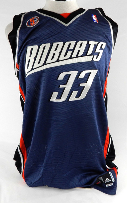 2008-09 Charlotte Bobcats Jermareo Davidson #33 Game Issued Navy Jersey 5 P 990