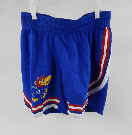 2023-24 Kansas Jayhawks Game Issued Blue Shorts Basketball S 573