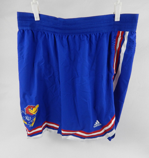 2022-23 Kansas Jayhawks Game Issued Blue Shorts Basketball 2XL+4 576