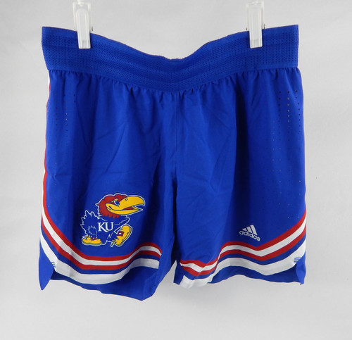 2021-22 Kansas Jayhawks Game Issued Blue Shorts Basketball L 577