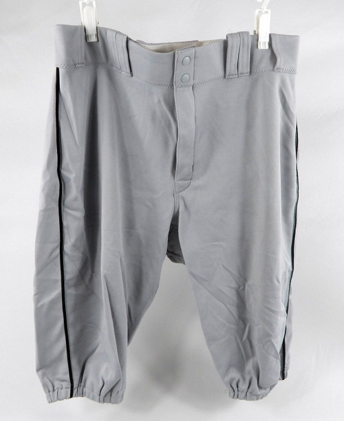 2017 Miami Marlins Edward Cabrera #37 Game Used Grey Pants 37-44-14 364