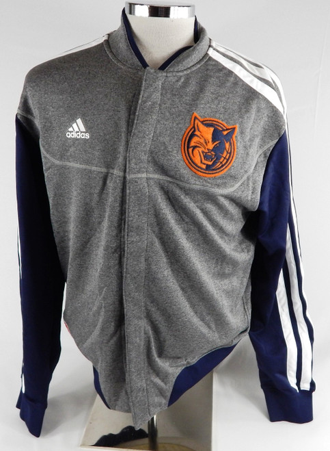 2012-13 Charlotte Bobcats Jannero Pargo #5 Game Issued Grey Warm Up Jacket M 027