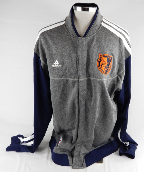 2012-13 Charlotte Bobcats #11 Game Used Grey Warm Up Jacket 3XL 037