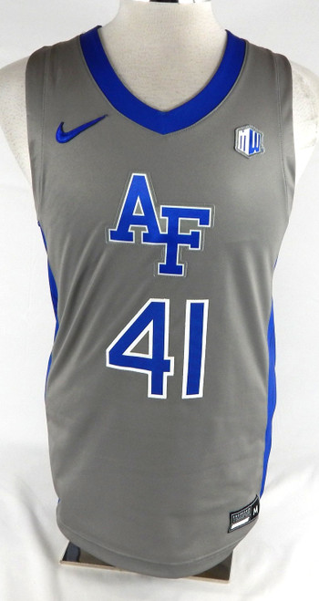 2021-22 Air Force Falcons #41 Game Issued Pos Used Grey Jersey Basketball M 262