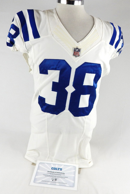 2012 Indianapolis Colts Ryan Lewis #38 Game Issued Pos Used White Jersey 40 336