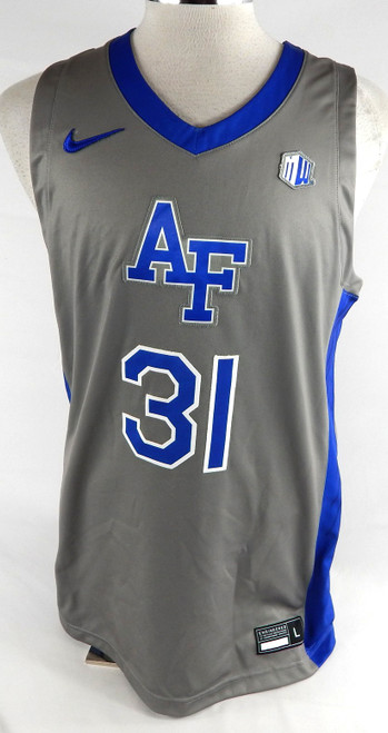 2021-22 Air Force Falcons #31 Game Issued Pos Used Grey Jersey Basketball L 274