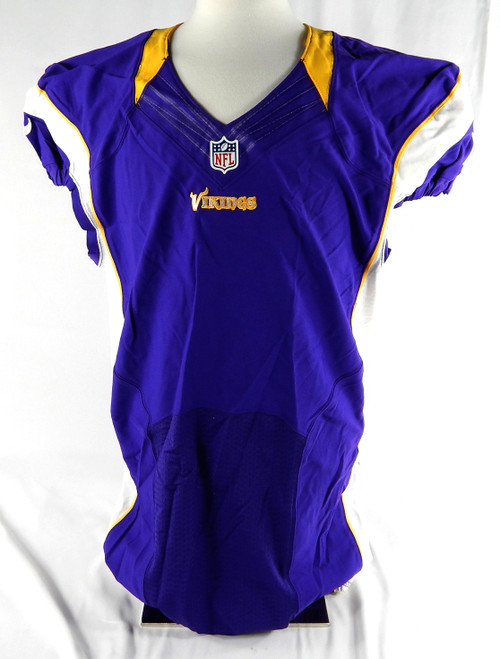 2012 Minnesota Vikings Blank Game Issued Purple Jersey 48 DP85880