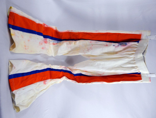 1980s Cleveland Cavaliers Game Issued White Basketball Warm Up Pants 36 DP101214