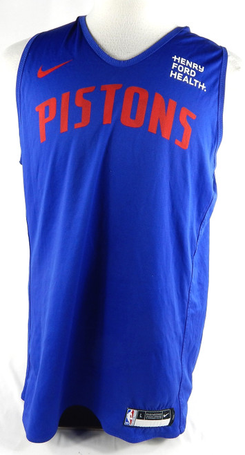 2023-25 Detroit Pistons #23 Game Used Blue Practice Jersey HFH Patch L DP88496
