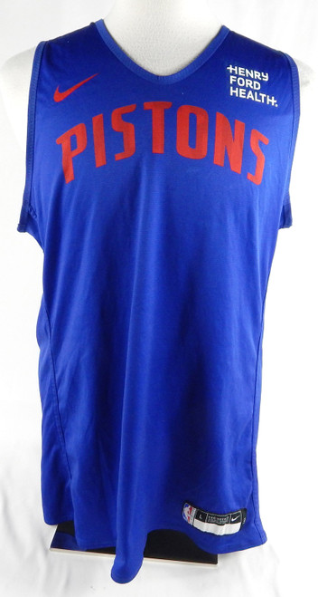 2023-25 Detroit Pistons #23 Game Used Blue Practice Jersey HFH Patch L DP88498