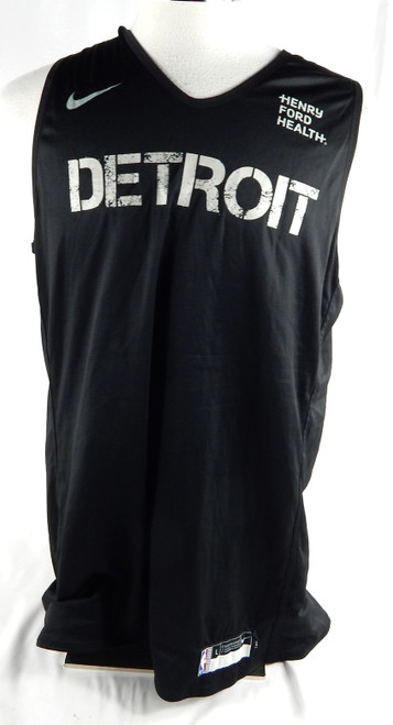 2024-25 Detroit Pistons Daniss Jenkins #24 Game Used Black Practice Jersey  0