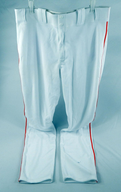 2017 Miami Marlins Dillon Peters #31 Game Issued White Pants 36-42-37 355