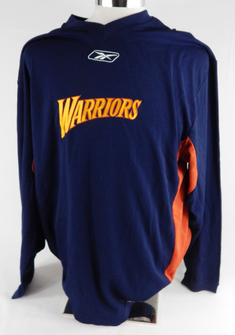 2002-06 Golden State Warriors #2 Game Used Navy Shooting Shirt XL 021