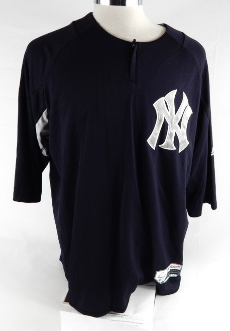 2018 New York Yankees David Phelps Game Issued Pos Used Navy Pullover Jersey 9