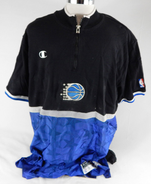 1998-99 Orlando Magic Matt Harpring #15 Game Used Black Blue Shooting Shirt 526