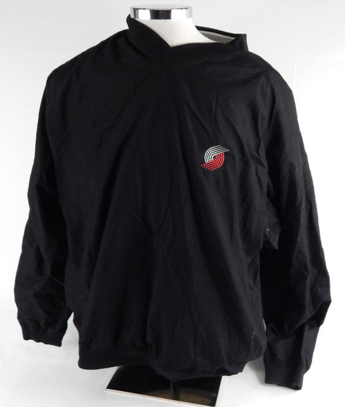2000s Portland Trail Blazers # Team Issued Black Windbreaker Jacket XL 494