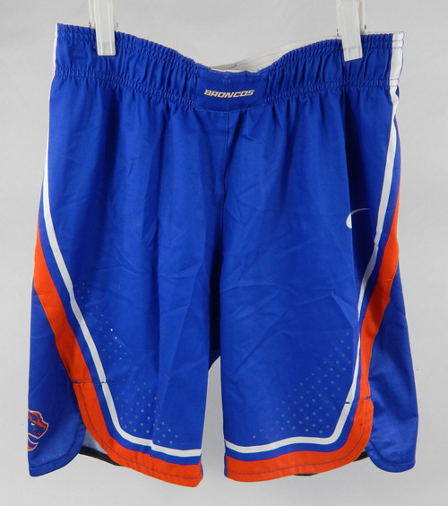 2020-21 Boise State Broncos #14 Game Used Blue Shorts Basketball S 414
