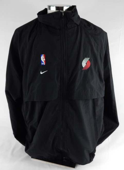 2000s Portland Trail Blazers # Team Issued Black Windbreaker Jacket XXL 512